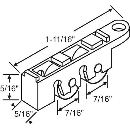 Strybuc Sliding Window Roller Assembly 900-19941